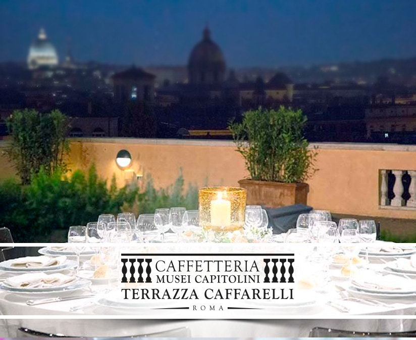 Una rooftop terrace sulla città 